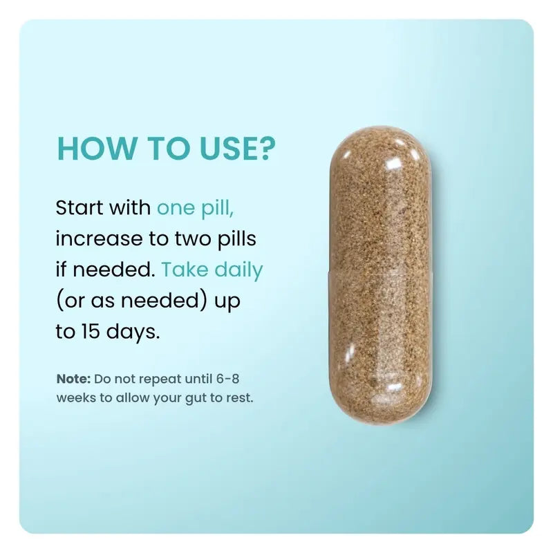 15 Day Cleanse - Gut and Colon Support | Caffeine Free | Advanced Formula with Senna, Cascara Sagrada, & Psyllium Husk | Non-Gmo | 30 Capsules